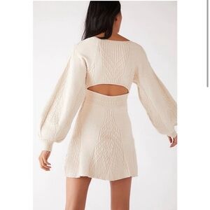 Free People Cream Knit Dress